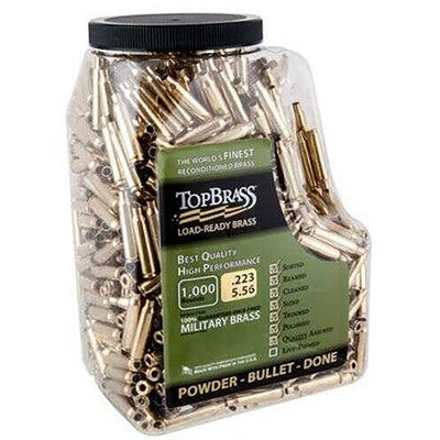 1000 Count Once Fired 223 Remington Brass Cases