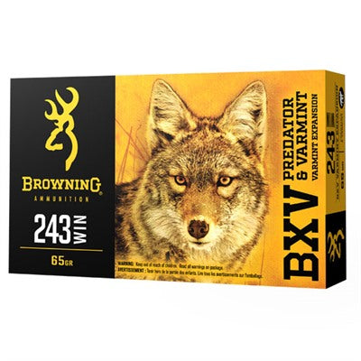Browning .243 Winchester B192302431 BXV Varmint Expansion Polymer Tip 65 Grain
