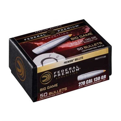 Federal 130 Grain .277 Trophy Bonded Reloading Projectiles
