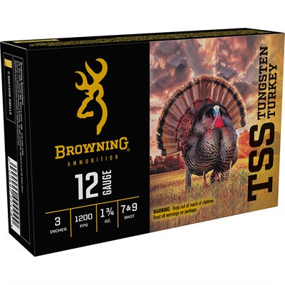 Browning 12 Gauge B193921230 TSS Tungsten Turkey 3" 1-3/4oz 7/9 Shot