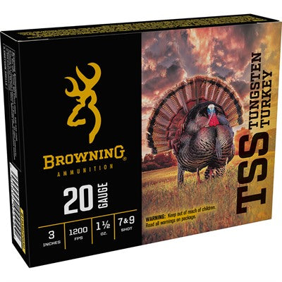 Browning 20 Gauge B193922030 TSS Tungsten Turkey 3" 1-1/2oz 7/9 Shot