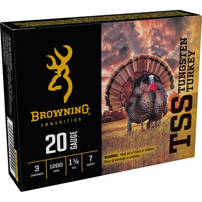 Browning 20 Gauge B193922037 TSS Tungsten Turkey 3" 1-1/2oz 7 Shot
