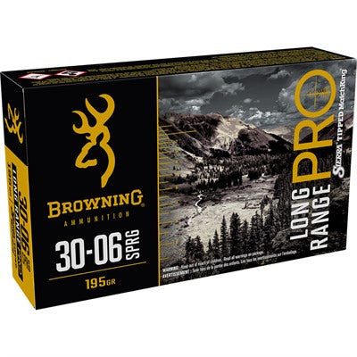 Browning .30-06 Springfield B192530061 Long Range Pro Sierra MatchKing Boat Tail 195 Grain