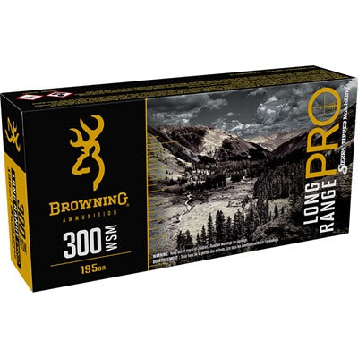 Browning .300 WSM B192530001 Long Range Pro Sierra MatchKing Boat Tail 195 Grain