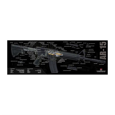 AR-15 3D Cutaway Gun Mat for Range and Cleaning