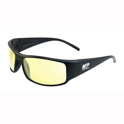 M&P Thunderbolt Amber Lens Shooting Glasses Black Frame