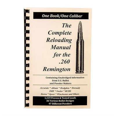 .260 Remington Loadbooks Reloading Manual Each