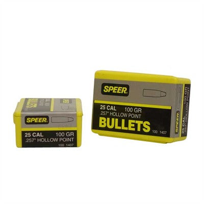 Speer Bullet 257 Caliber 100 Grain Hollow Point Soft Point