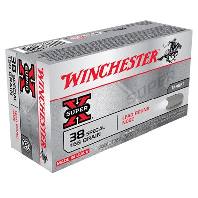 Winchester .38 Special X38S1P Super X Lead Round Nose LRN 158 Grain