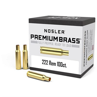 Nosler .222 Remington Premium Brass Cartridge Cases