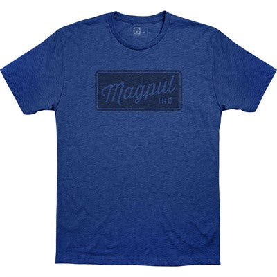 Rover Block CVC Tee Large Royal Heather