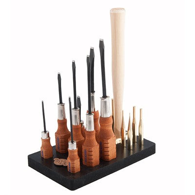 17-Piece Tool Set with Bench Block