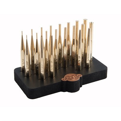 Brass Punch Set 20 Piece with Bench Block