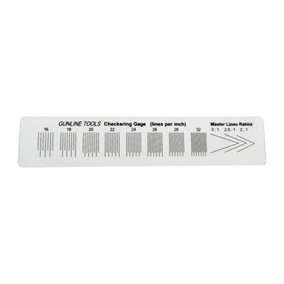 Gunsmith Checkering Gauge and Ruler