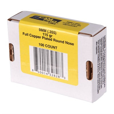 CamPro .355" 9mm Plated Reloading Bullets