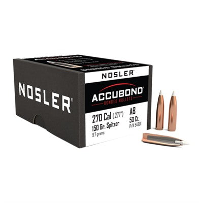 270 Cal AccuBond 0.277 Inch Spitzer Projectiles