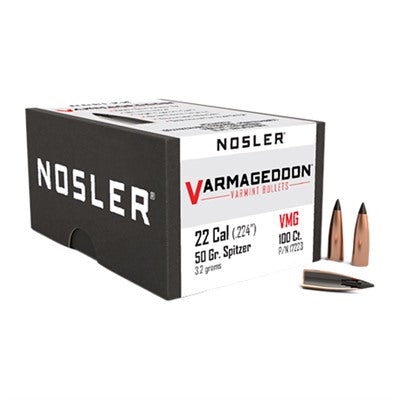 22 Caliber 0.224 Inch Varmageddon Flat Base Tipped Bullets