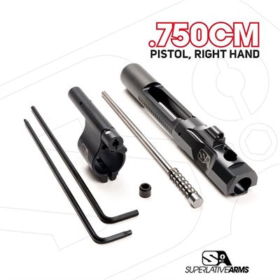 AR-15 Right Hand Adjustable Piston System – .750" Clamp-On Block