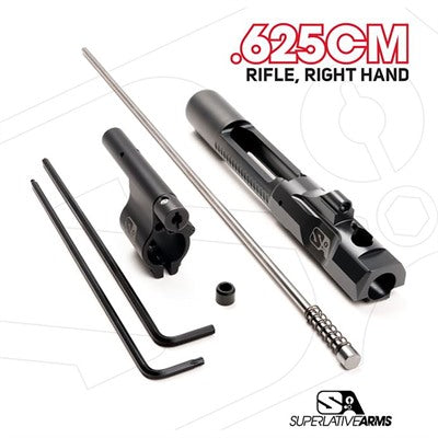 AR-15 Right Hand Adjustable Piston System – 0.625" Clamp-On Block