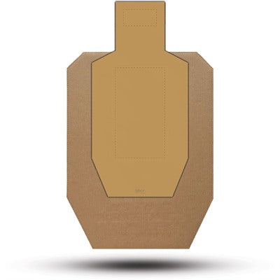 IPSC Alpha and Charlie Outline Reface Target Pack of 25
