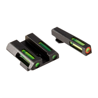 H3 Tritium Front Sight Set – Orange Ring & Green LitePipes