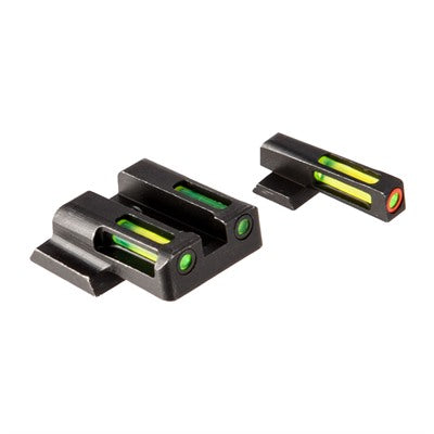 H3 LiteWave Tritium Orange Ring Front Sights with Green LitePipes