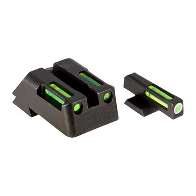 H3 Tritium Orange Ring Front Sight LiteWave Set Green LitePipes