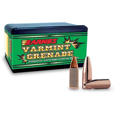 Varmint Grenade Flat Base Bullets - 20 Caliber .204"