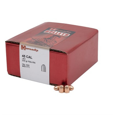 .45 Caliber 0.451" FMJ Pistol Bullets for Reloading