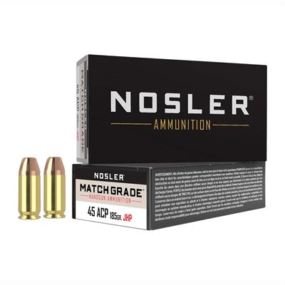 Nosler .45 ACP/Auto 51271 Assured Stopping Power Jacketed Hollow Point JHP 185 Grain