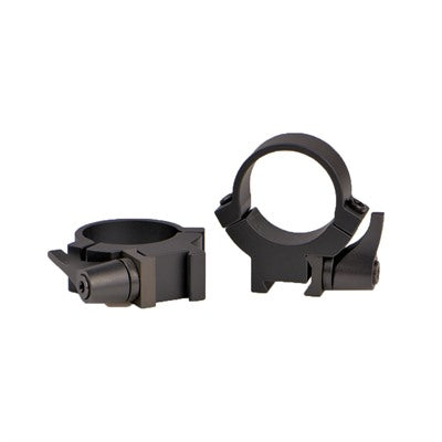 Warne Maxima 1-Inch QD Rimfire Scope Rings 3/8 Dovetail Matte Black Medium