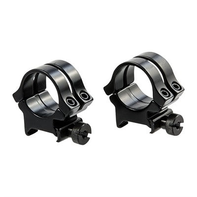 Weaver Quad Lock High 1 Inch Scope Rings Matte Black 6-Pack