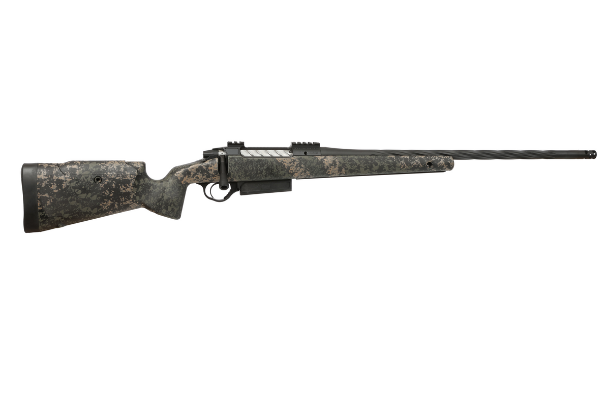 Seekins Precision Havak PH3 7mm Rem Mag 22" Fluted Threaded Barrel Rifle - Woodland Shadow Camo Stock