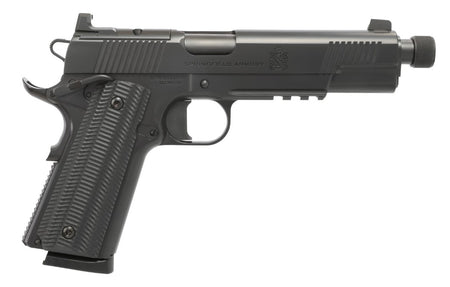Springfield 1911 Operator .45 ACP Pistol, Black, Threaded Barrel, Optics Ready