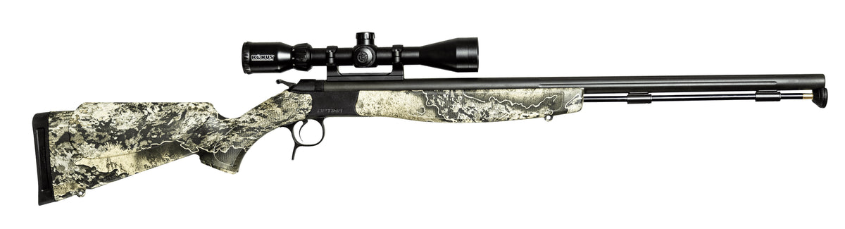 Optima V2 .50 Caliber Realtree Escape Camo Stock with Konus 3-9x40 Scope Pkg