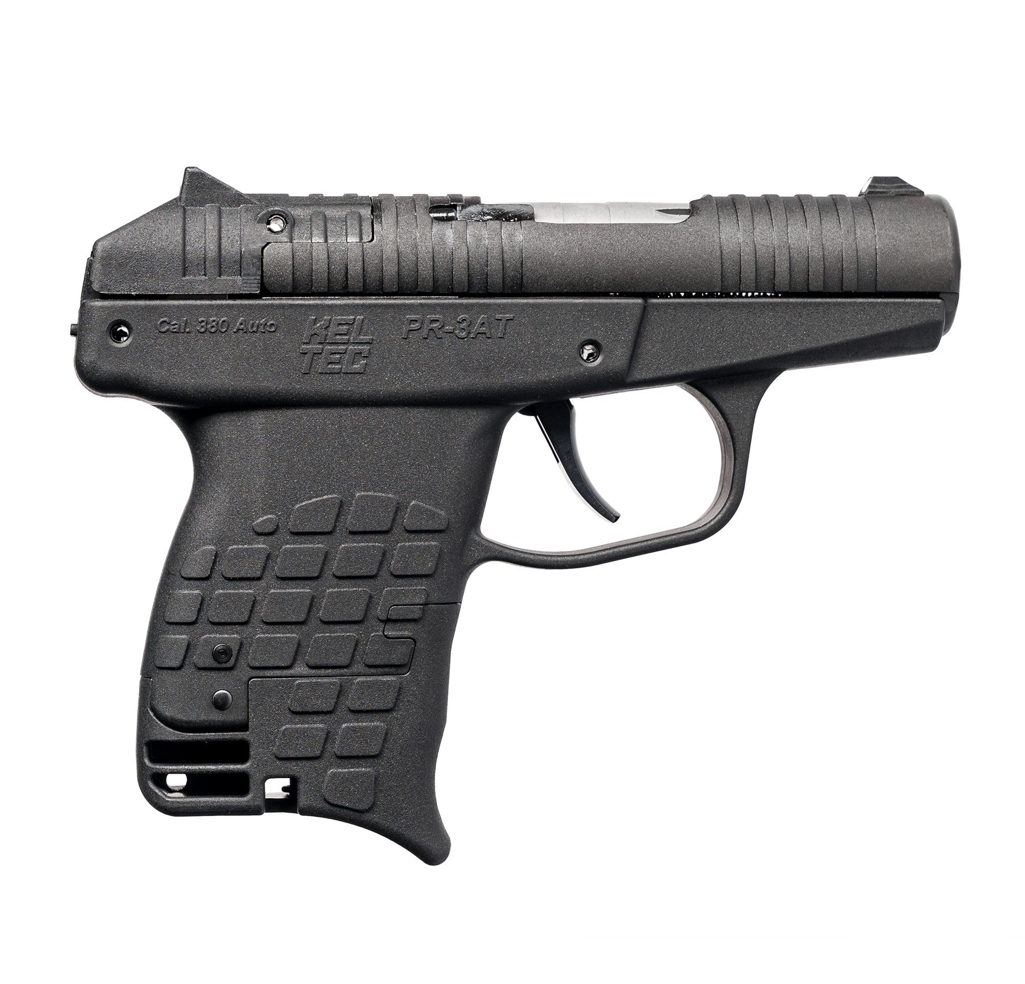 Kel-Tec PR3ATBLK PR-3AT Compact Frame 380 ACP 13+1 2.85" Black Rotating Barrel Shroud, Black Polymer Frame