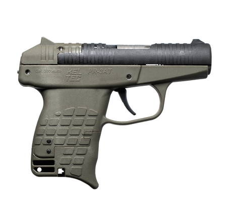 Kel-Tec PR3ATGRN PR-3AT Compact Frame 380 ACP 13+1 2.85" Black Rotating Barrel Shroud, Green Polymer Frame