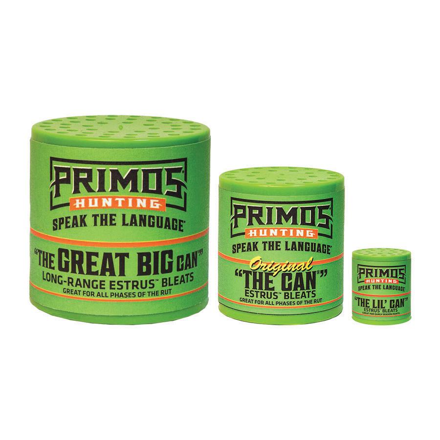 Primos Can Family Pack Deer Calls - Lil Can, Original Can, and Great Big Can
