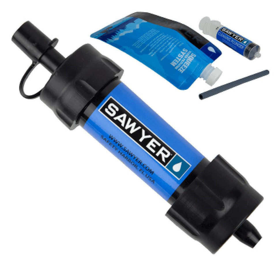 Sawyer MINI Portable Water Filter System Blue Rated 100000 Gallons