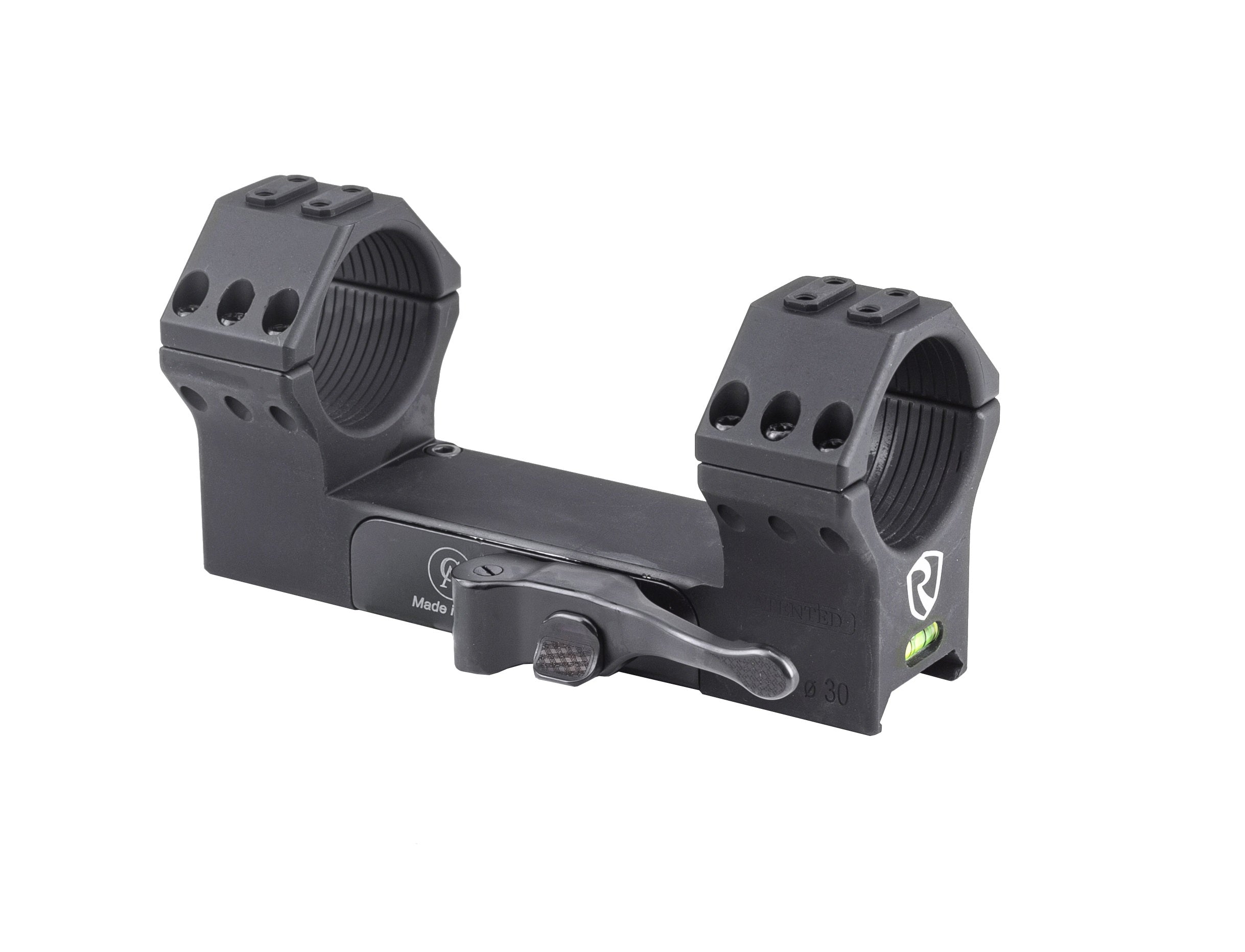 34mm QD Picatinny Optic Mount 0MOA Matte Black