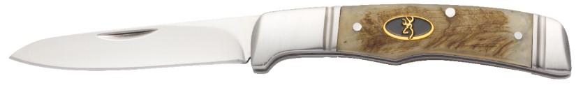 Browning Joint Venture Slip Joint Pocket Knife Jigged Sheep Horn 3-Inch Blade