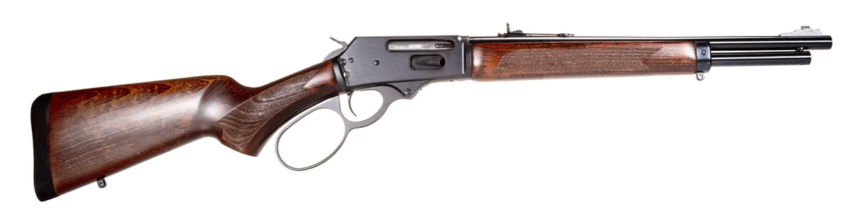 Rossi R95 Trapper .45-70 Gov Lever Action Rifle, 16.5" Threaded Barrel, Black Oxide Finish, Hardwood Stock