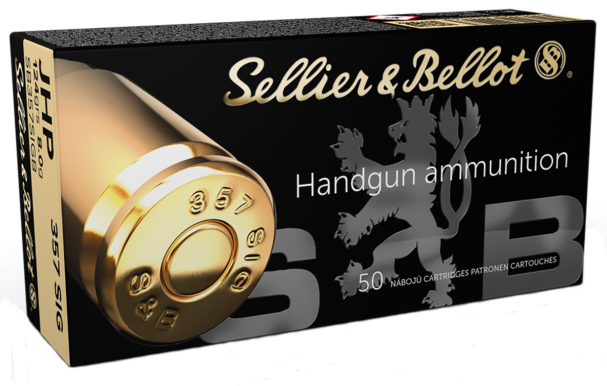 Sellier & Bellot (S&B) .357 Sig SB357SIGB Jacketed Hollow Point JHP 124 Grain
