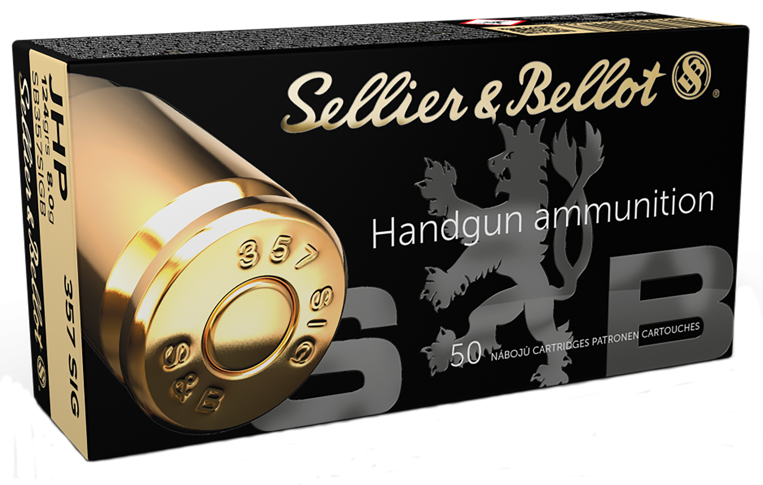 Sellier & Bellot (S&B) .357 Sig SB357SIGB Jacketed Hollow Point JHP 124 Grain