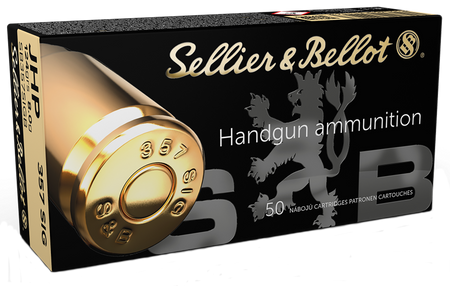 Sellier & Bellot (S&B) .357 Sig SB357SIGB Jacketed Hollow Point JHP 124 Grain