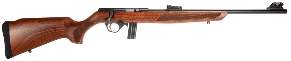 Rossi RB22 Full Size .22 LR Rifle, 10+1 Capacity, 18" Barrel, Dovetail Base, Hardwood Monte Carlo Stock