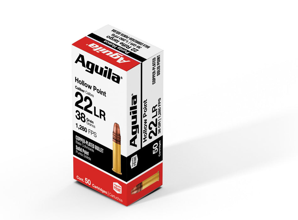 Aguila .22 Long Rifle 1B220335 Super Extra Copper Plated Hollow Point CPHP 38 Grain