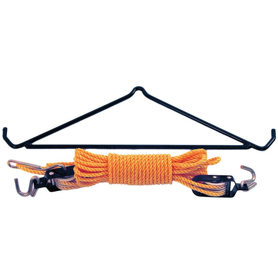 River's Edge Game Gambrel and Hoist System Self-Locking 500 lb Capacity Powder Coated