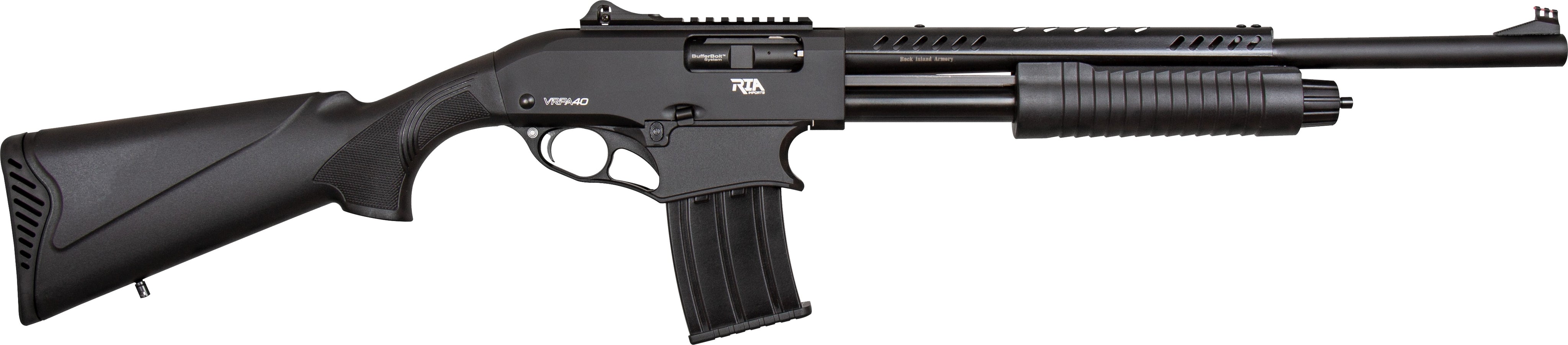 Rock Island VRPA40 VRPA40 12 Gauge 3" 20" 5+1 Marine Black Anodized Rec Black Synthetic Stock Right Hand