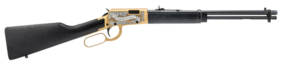 Rossi RL22181WD-GLD2RR Rio Bravo 22LR Rifle, Gold Cerakote Receiver, Fixed Wood Stock, 15+1